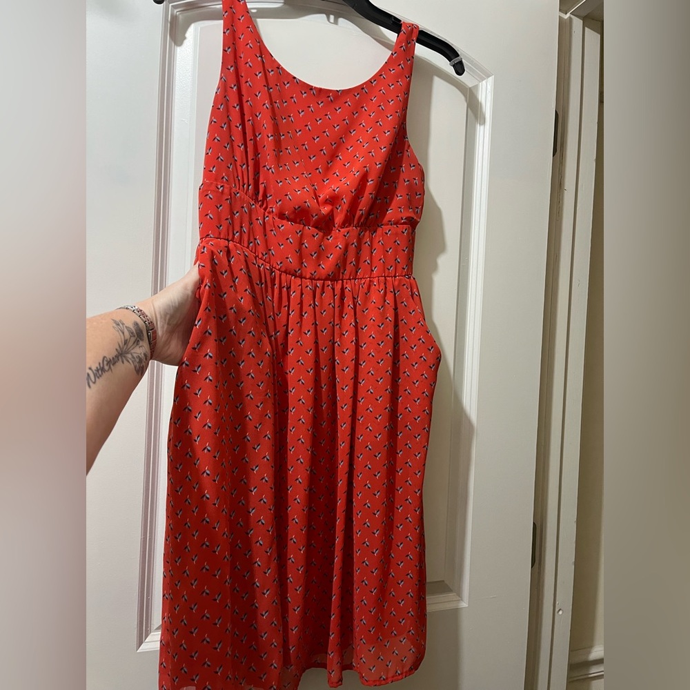 Maurices Red floral Sundress